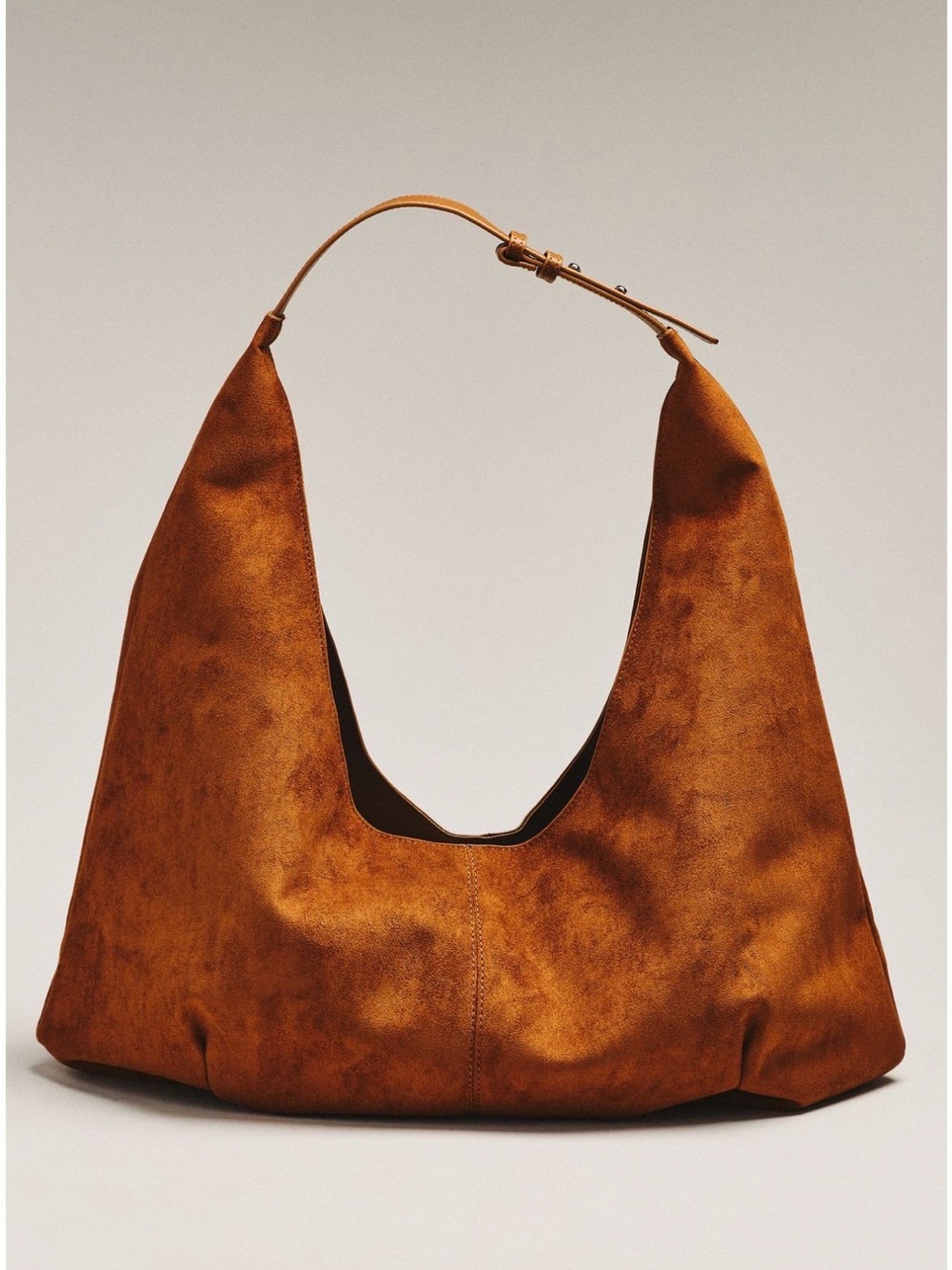 Anthropologie NWT large slouchy faux suede tote - Picture 2 of 6